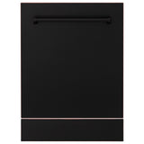 ZLINE 24" Tallac Series 3rd Rack Dishwasher with Traditional Handle, 51dBa (DWV-24) [Color: Black Stainless Steel] - (DWVBS24)