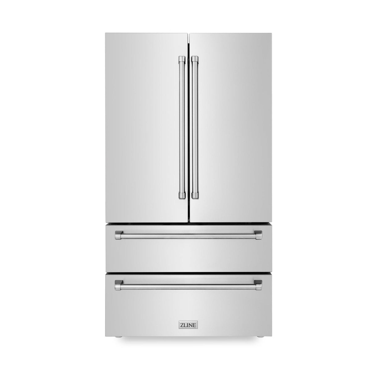 ZLINE 36" 22.5 cu. ft Freestanding French Door Refrigerator with Ice Maker in Fingerprint Resistant Stainless Steel (RFM-36) [Color: Stainless Steel] - (RFM36)