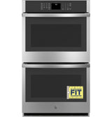 GE(R) 30" Smart Built-In Self-Clean Double Wall Oven with Never-Scrub Racks - (JTD3000SNSS)