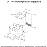 GE(R) 30" Free-Standing Electric Range - (JB645DKWW)