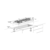 44" GAS COOKTOP - (F4GK42S1)