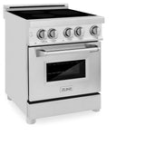 ZLINE 24" 2.8 cu. ft. Induction Range with a 4 Element Stove and Electric Oven in Stainless Steel (RAIND-24) [Color: Stainless Steel] - (RAIND24)