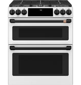 Caf(eback)(TM) 30" Smart Slide-In, Front-Control, Gas Double-Oven Range with Convection - (CGS750P4MW2)