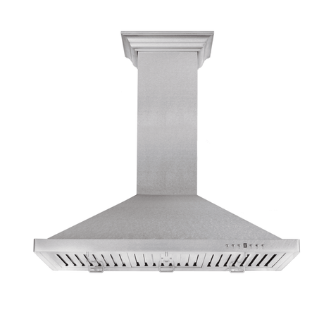 ZLINE Convertible Designer Series DuraSnow Stainless Steel Wall Mount Range Hood (8KBS) - (8KBS30)