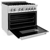 ZLINE 36 in. Kitchen Package with Stainless Steel Dual Fuel Range and Convertible Vent Range Hood (2KP-RARH36) - (2KPRARH36)