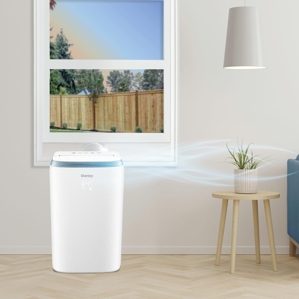 Danby 13,000 BTU (8,000 SACC) Portable Air Conditioner, 3-in-1 design- Air conditioner, dehumidifier and fan in White - (DPA080E3WDB6)