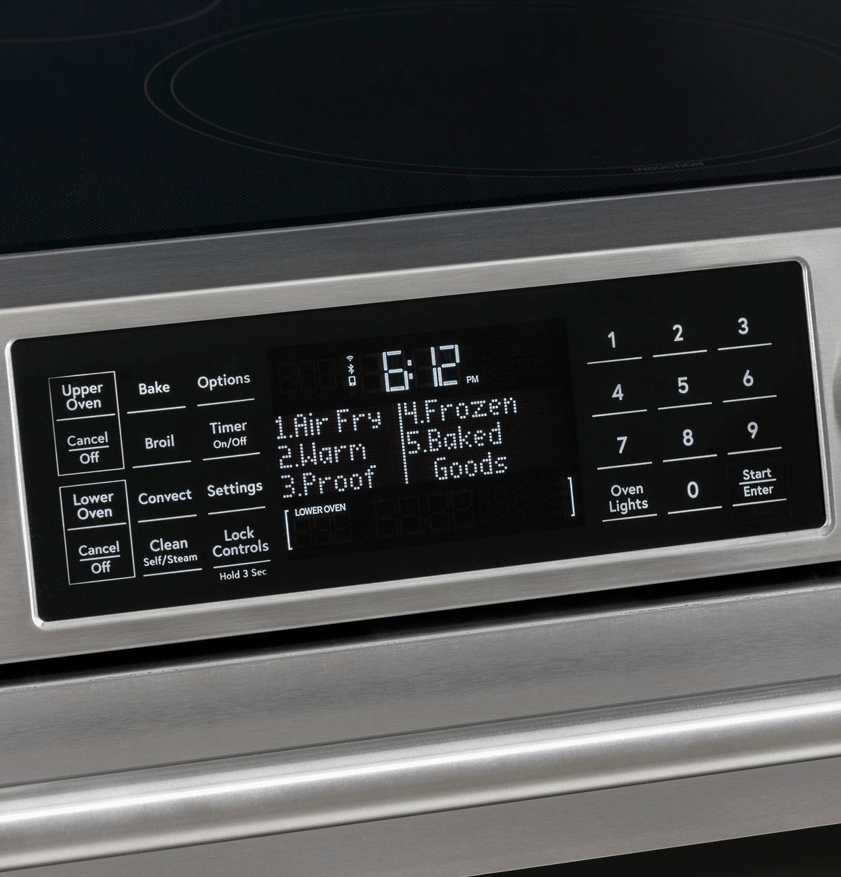 Caf(eback)(TM) 30" Smart Slide-In, Front-Control, Induction and Convection Double-Oven Range - (CHS950P4MW2)