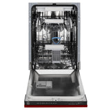 ZLINE 18" Tallac Series 3rd Rack Top Control Dishwasher with Traditional Handle, 51dBa [Color: Red Gloss] - (DWVRG18)