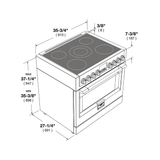 36" INDUCTION PRO RANGE - (F6PIR365S1)