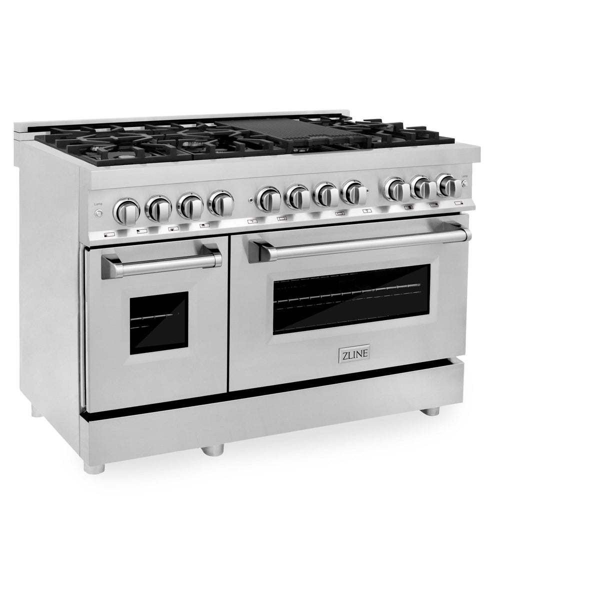 ZLINE 48 in. Dual Fuel Range with Gas Stove and Electric Oven in Stainless Steel (RA48) [Color: Stainless Steel] - (RA48)