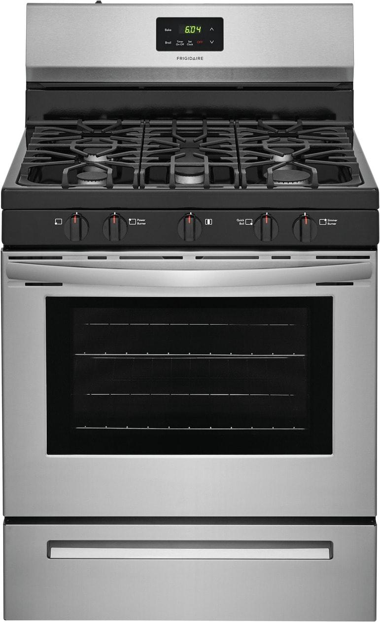 Frigidaire 30" Gas Range - (FCRG3052AS)