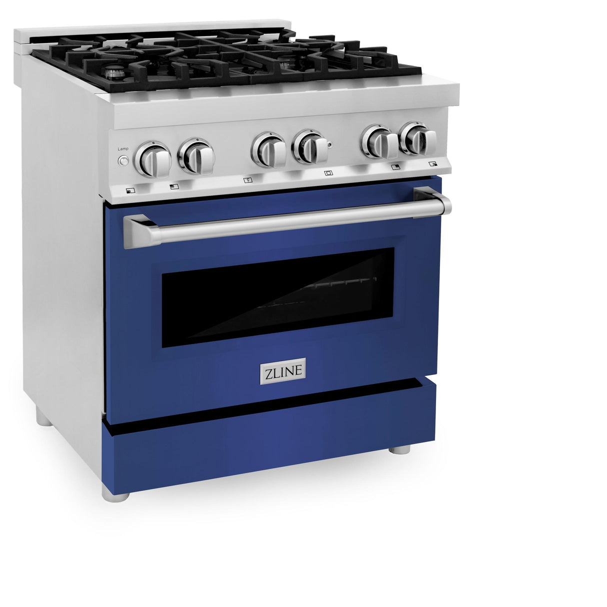 ZLINE 30 in. Dual Fuel Range with Gas Stove and Electric Oven in Stainless Steel (RA30) [Color: Blue Matte] - (RABM30)