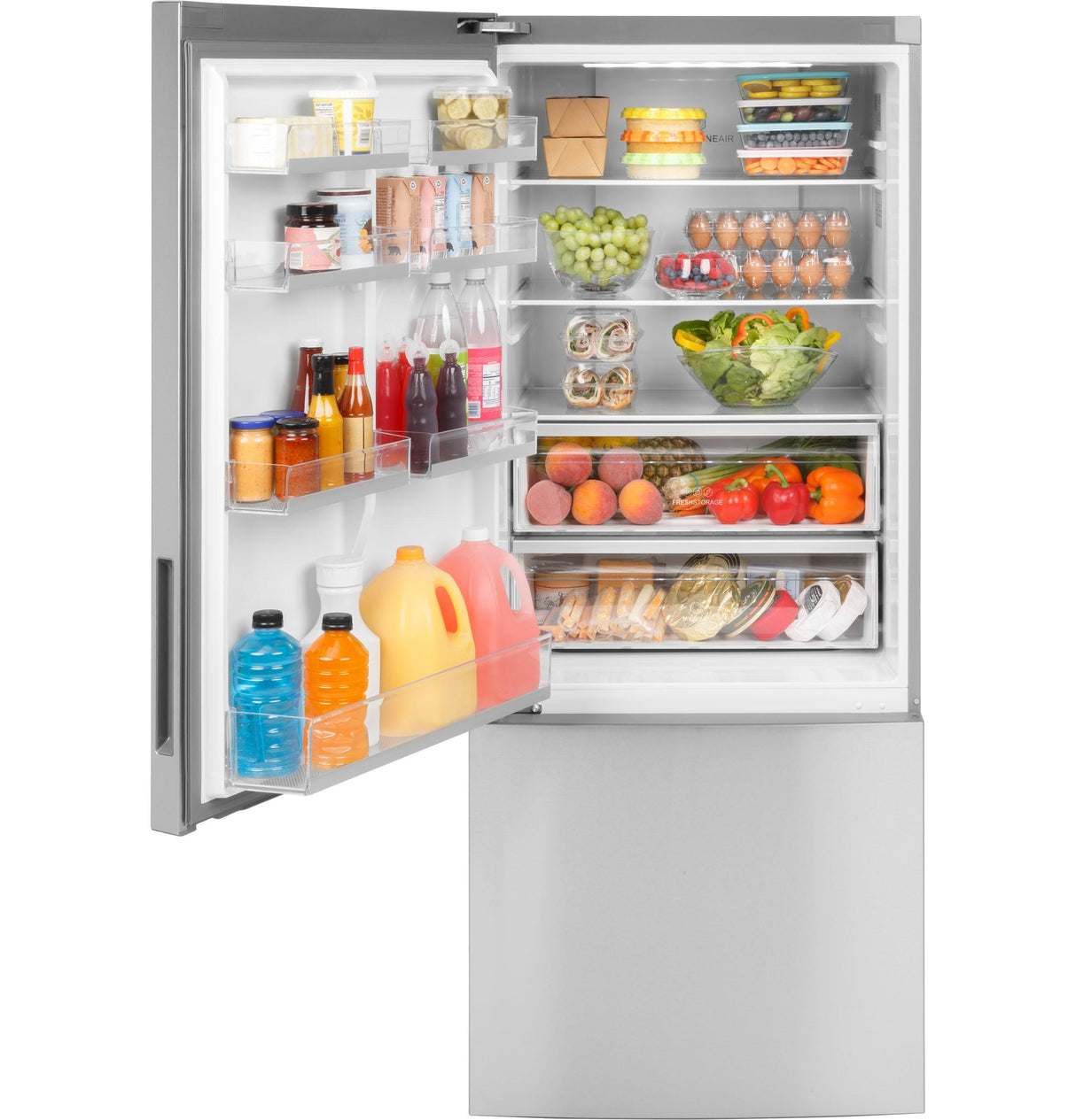 Haier ENERGY STAR(R) 15 Cu. Ft. Bottom Freezer Refrigerator - (HRB15N3BGS)