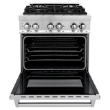 ZLINE 30 in. Dual Fuel Range with Gas Stove and Electric Oven in Stainless Steel (RA30) [Color: Stainless Steel] - (RA30)