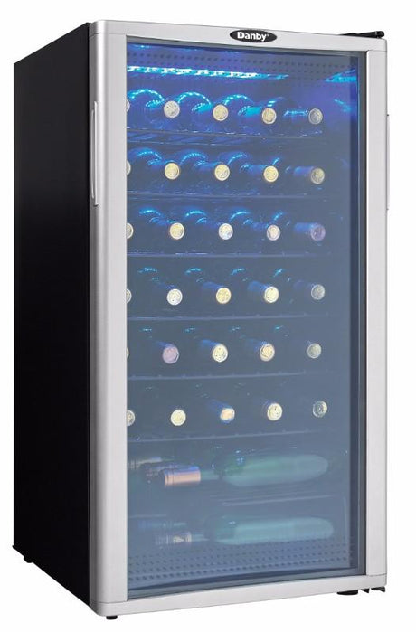 Danby 36 Bottle Free-Standing Wine Cooler in Platinum - (DWC350BLP)