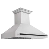 48 in. ZLINE Autograph Edition DuraSnow Stainless Steel Range Hood with DuraSnow Stainless Steel Shell (8654SNZ-48) [Color: Matte Black] - (8654SNZ48MB)