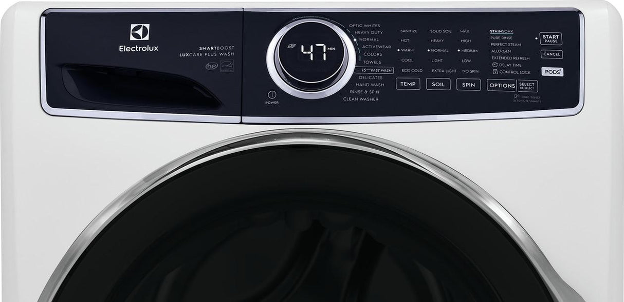 Electrolux Front Load Perfect Steam(TM) Washer with LuxCare(R) Plus Wash and SmartBoost(R) - 4.5 Cu. Ft. - (ELFW7637AW)