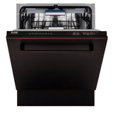 ZLINE 24" Tallac Series 3rd Rack Dishwasher with Traditional Handle, 51dBa (DWV-24) [Color: Oil Rubbed Bronze] - (DWVORB24)