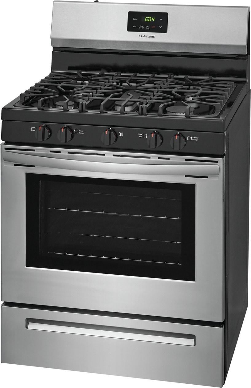 Frigidaire 30" Gas Range - (FCRG3052AS)