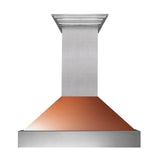 ZLINE Ducted DuraSnow Stainless Steel Range Hood with Copper Shell (8654C) - (8654C30)