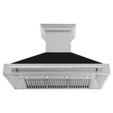 ZLINE 48 in. DuraSnow Stainless Steel Range Hood with Colored Shell Options (8654SNX-48) [Color: Black Matte] - (8654SNXBLM48)