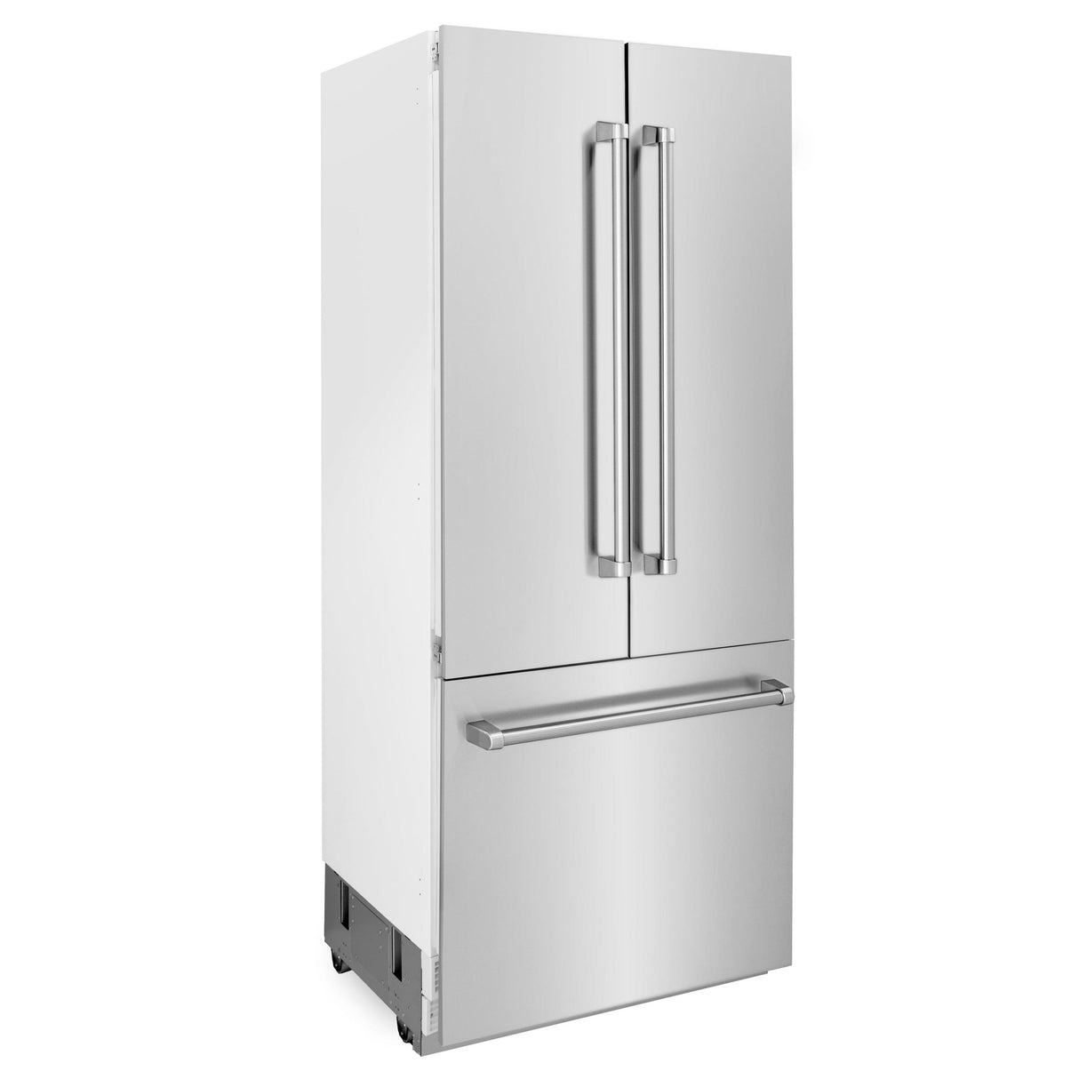 ZLINE 36" 19.6 cu. ft. Built-In 3-Door French Door Refrigerator with Internal Water and Ice Dispenser in Stainless Steel (RBIV-304-36) - (RBIV30436)