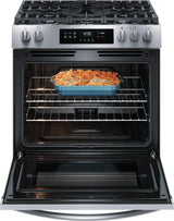 Frigidaire 30" Front Control Gas Range with Quick Boil - (FCFG3062AS)