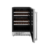 ZLINE 24" Monument Dual Zone 44-Bottle Wine Cooler in Stainless Steel (RWV-UD-24) - (RWVUD24)