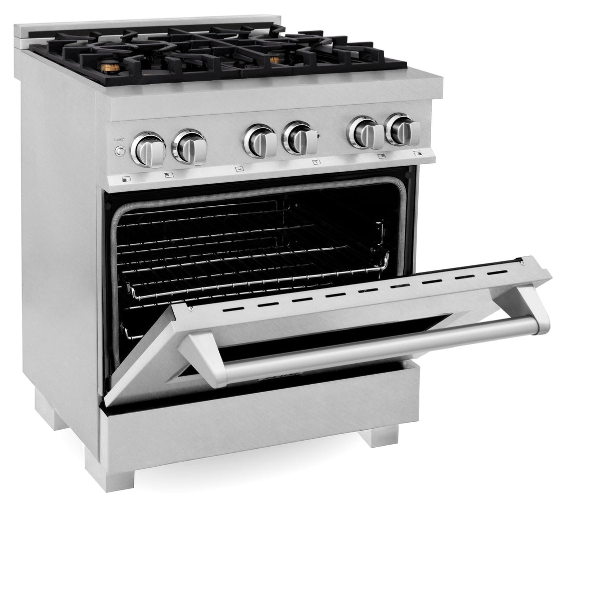 ZLINE 30 in. 4.0 cu. ft. Dual Fuel Range with Gas Stove and Electric Oven in All DuraSnow Stainless Steel with Color Door Options (RAS-SN-30) [Color: White Matte] - (RASWM30)