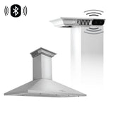 ZLINE 30 in. Ducted Vent Wall Mount Range Hood in Stainless Steel with Built-in ZLINE CrownSound Bluetooth Speakers (KL2CRN-BT) - (KL2CRNBT42)