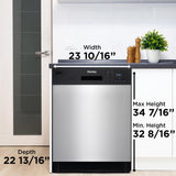 Danby 24" Wide Built-in Dishwasher in Stainless Steel - (DDW2404EBSS)