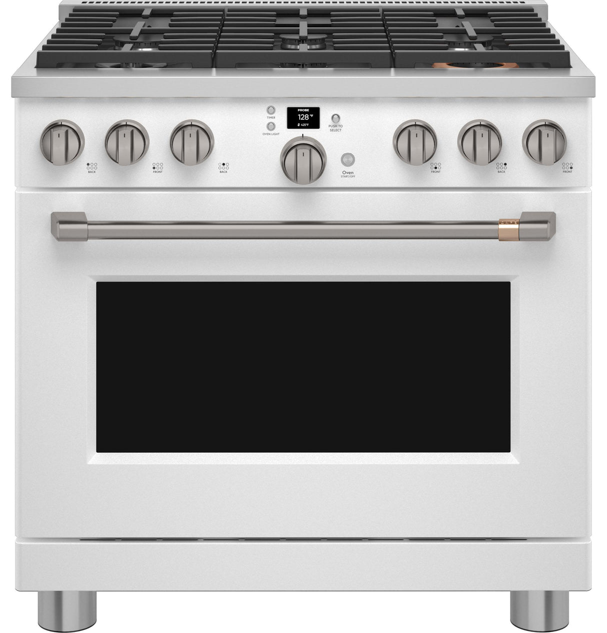 Caf(eback)(TM) 36" Smart All-Gas Commercial-Style Range with 6 Burners (Natural Gas) - (CGY366P4TW2)