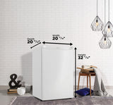 Danby Designer 4.4 cu. ft. Compact Fridge in White - (DAR044A4WDD)