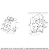 GE(R) 30" Free-Standing Gas Double Oven Convection Range - (JGBS86SPSS)