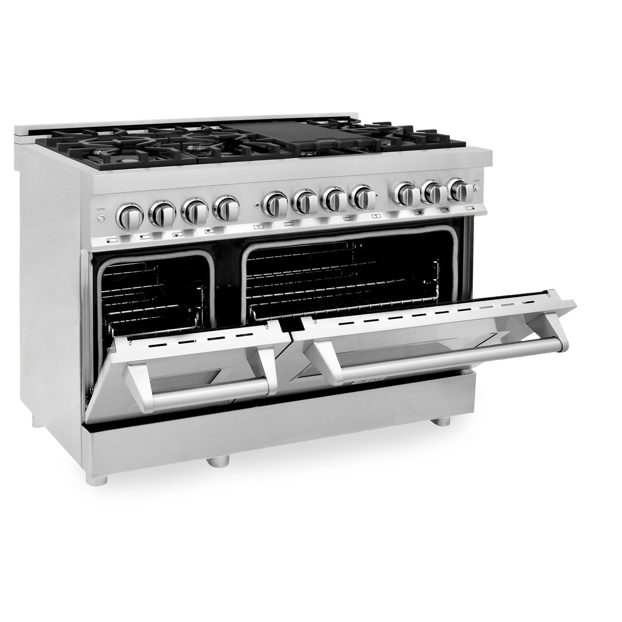 ZLINE 48 in. Dual Fuel Range with Gas Stove and Electric Oven in Stainless Steel (RA48) [Color: Stainless Steel] - (RA48)