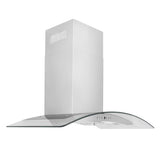 ZLINE Convertible Vent Wall Mount Range Hood in Stainless Steel & Glass (KN4) - (KN430)