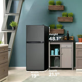 Danby 4.7 cu. ft. 2-door Compact Fridge in Black Stainless Steel - (DCR047A1BBSL)