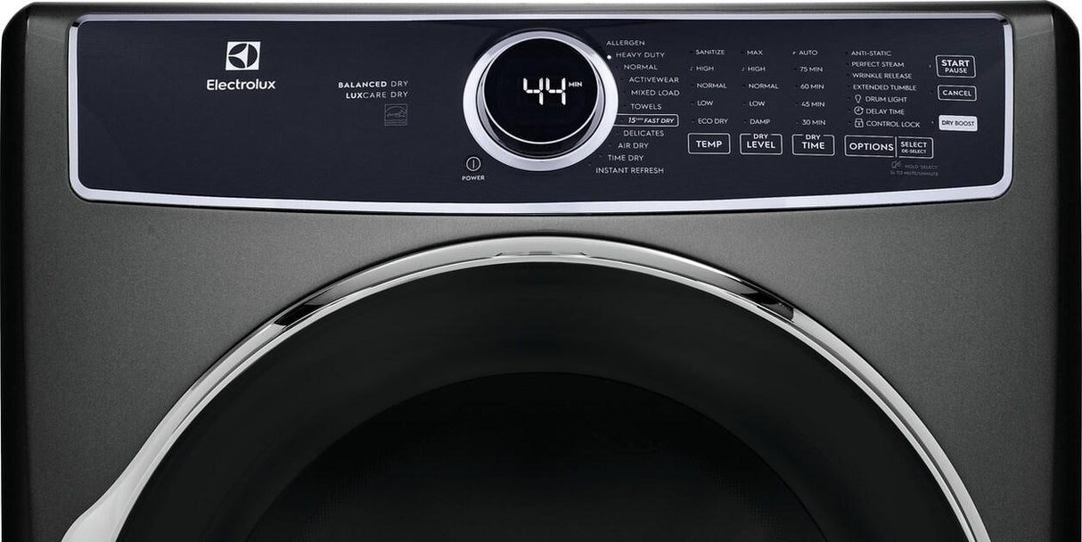 Electrolux Front Load Perfect Steam(TM) Electric Dryer with Balanced Dry(TM) and Instant Refresh - 8.0 Cu. Ft. - (ELFE7637AT)