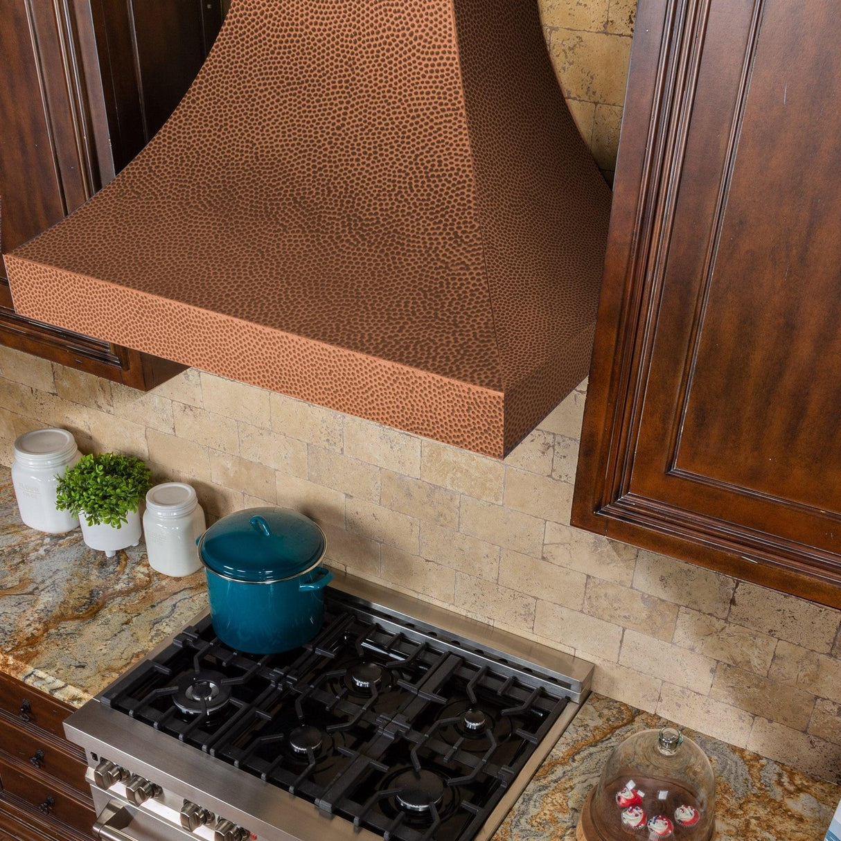 ZLINE Designer Series Hand-Hammered Copper Finish Wall Range Hood (8632H) - (8632H36)