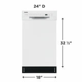 Frigidaire 18" Built-In Dishwasher - (FFBD1831UW)