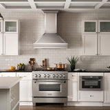 ZLINE Designer Series Wall Mount Range Hood in DuraSnow Stainless Steel with Mirror Accents (655MR) - (655MR30)