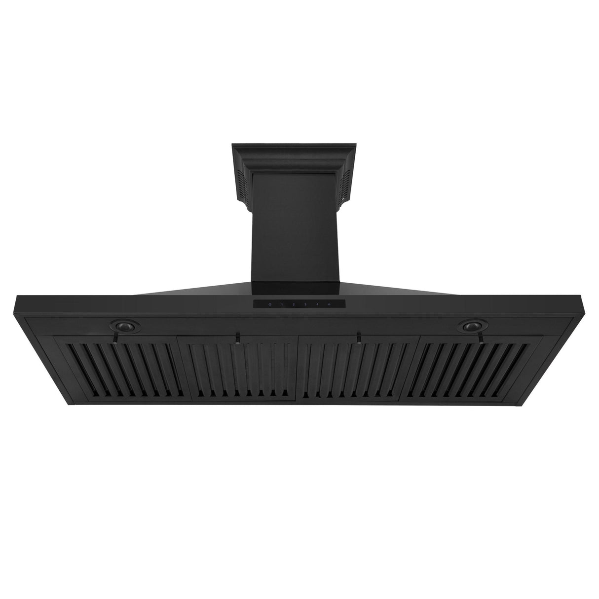 ZLINE Ducted Vent Wall Mount Range Hood in Black Stainless Steel with Built-in ZLINE CrownSound Bluetooth Speakers (BSKBNCRN-BT) - (BSKBNCRNBT36)