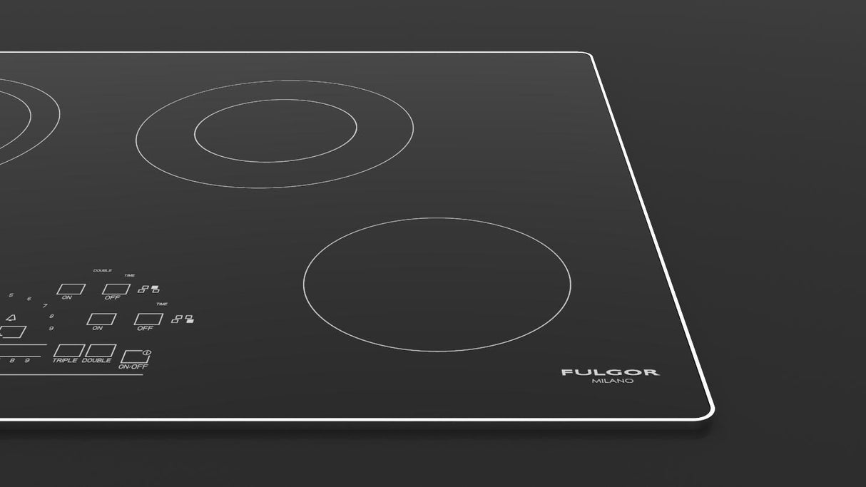 30" RADIANT COOKTOP WITH BRUSHED ALUMINUM TRIM - (F6RT30S2)