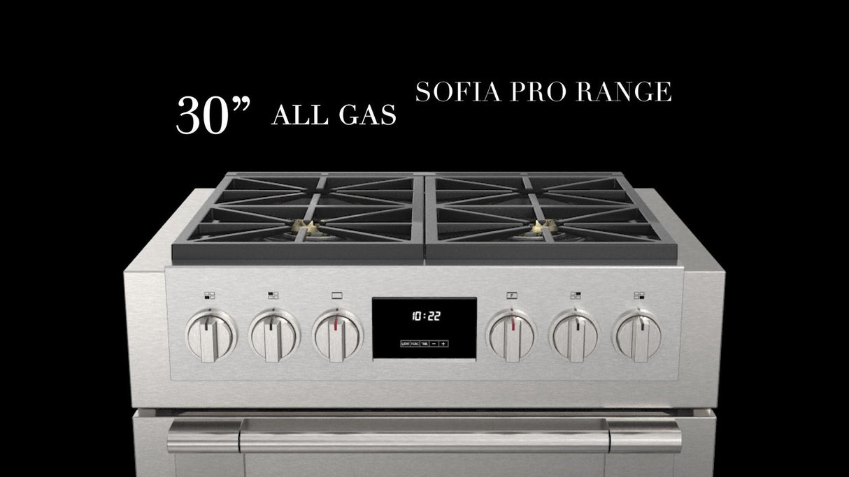 30" ALL GAS PRO RANGE - (F6PGR304S2)