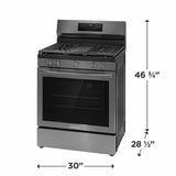 Frigidaire Gallery 30" Rear Control Gas Range with Total Convection - (GCRG3060BD)