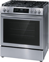 Frigidaire 30" Front Control Gas Range with Convection Bake - (FCFG3083AS)