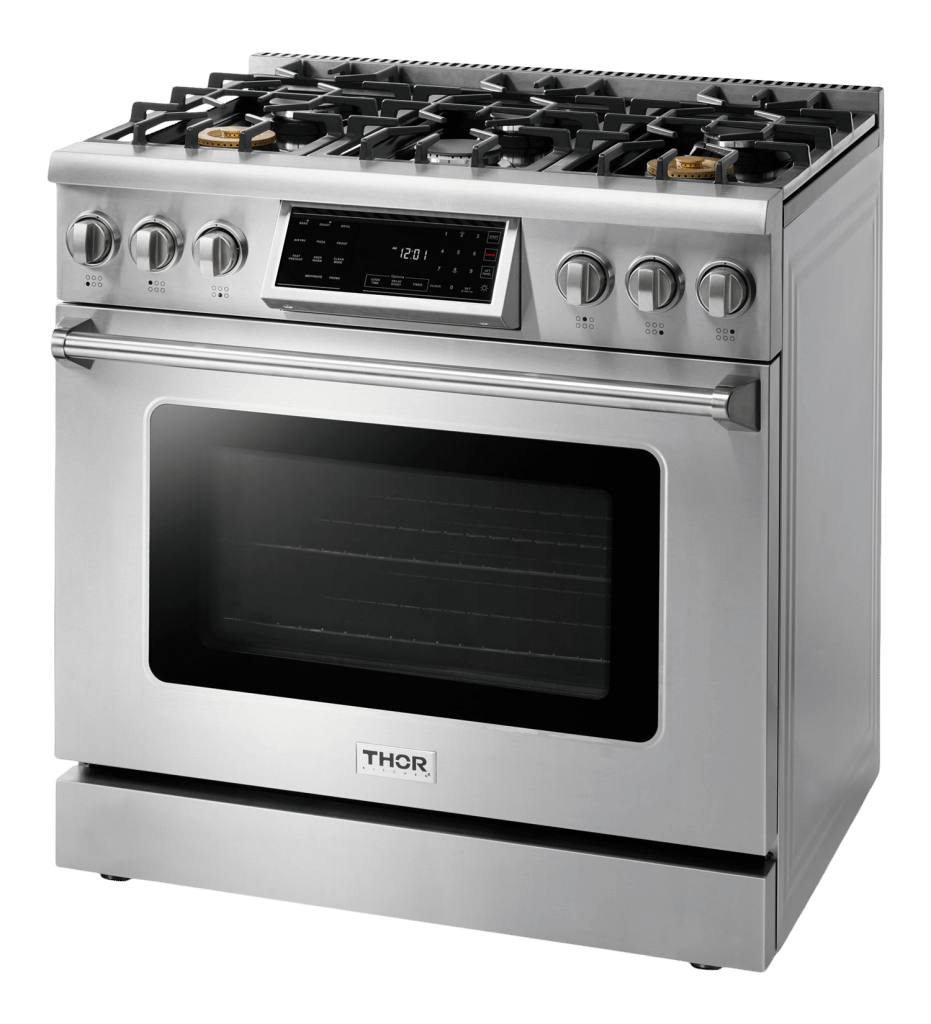 Thor Kitchen 36-inch Tilt Panel Gas Range - Professional - Model Trg3601 - (TRG3601)