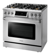 Thor Kitchen 36-inch Tilt Panel Gas Range - Professional - Model Trg3601 - (TRG3601)