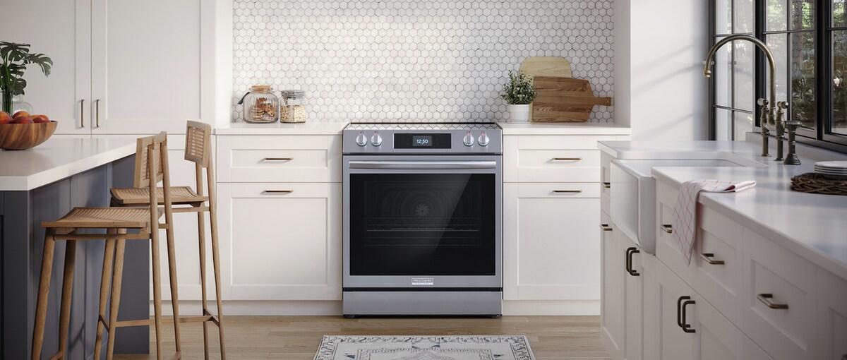 Frigidaire Gallery 30" Front Control Electric Range with Total Convection - (GCFE3060BF)