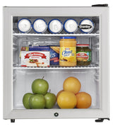 Danby 1.6 cu. ft. Compact Glass Door Fridge in Platinum - (DAG016A2BDB)